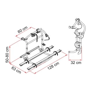 2 - Porta-bicicletas Fiamma Carry-Bike Pro M preto